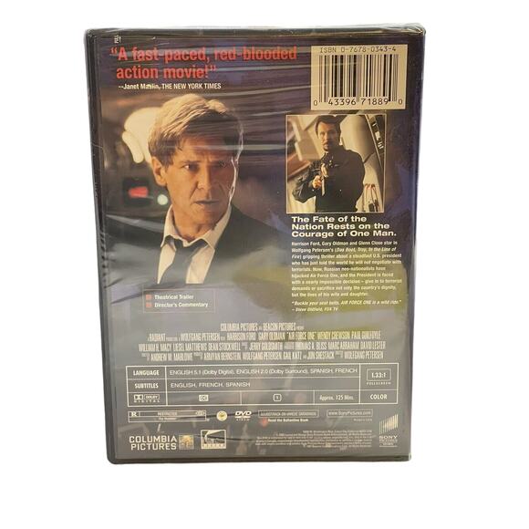 HARRISON FORD Air Force One (2006, DVD) BRAND NEW: 1998 Film: Gary Oldman - Picture 2 of 2